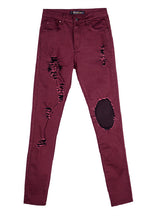 Women Sexy Holes Pant Jeans