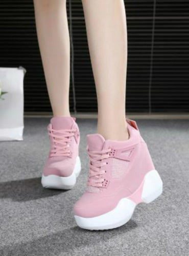 High Platform Shoes Height increasing Leather Shoes 