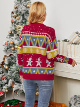 Snowflake Color Matching Christmas Day Sweater