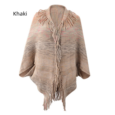 Cape Sweater Tassel Cardigan Cloak