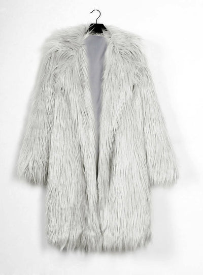 Women's Suit Collar Coat Faux Fur Coat Coat