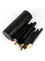 Makeup Brush Set 12Pcs Kit Leather Cup Holder