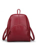 Women Leather Backpack Students' Backpacks 