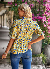 Women's Holiday Print Shirt Top