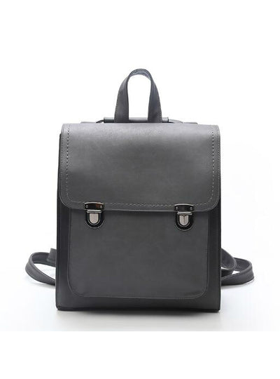 Women Backpack PU Leather Girls School Bag