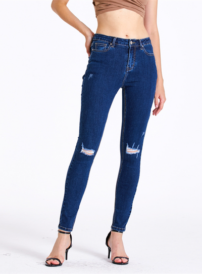 Slim-fit Elastic Pencil Pants Jeans