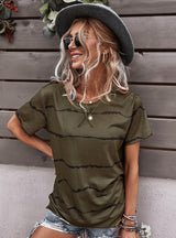 Summer Printed Lightning Pattern Top