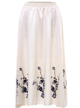 Half Length Skirt Slim Elastic Waist Printed