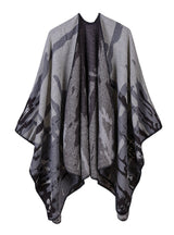 Camouflage Cashmere Jacquard Lengthened Cloak
