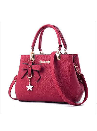 Women Bags Plum Bow Sweet Messenger Crossbody