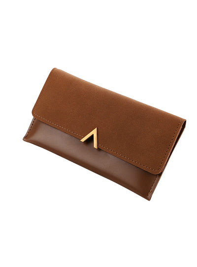 Leather Wallets Hasp Lady Moneybags Zipper Coin Purse 