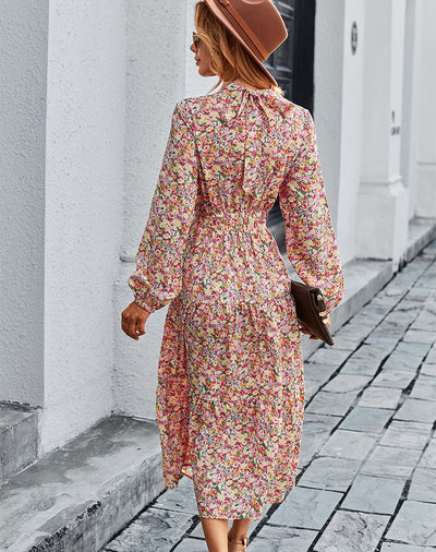 Printed Bohemian Casual Dress
