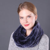 Women Rex Fur Scarf Ladies Fur Scarf