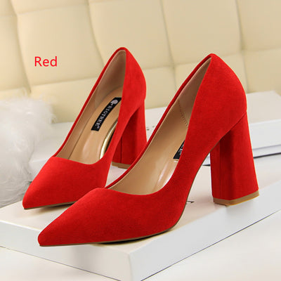 Pointed Mouth High-heeled Shoes