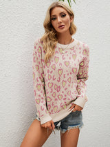 Loose Pullover Little Heart Sweater