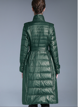 Long Warm White Duck Down Coat