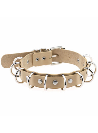 Anime Necklaces Metal O-Round Goth Choker 