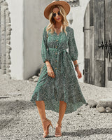 Women Long Casual Button Dress