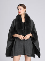 Cape Size Loose Woolen Coat Cardigan Woman