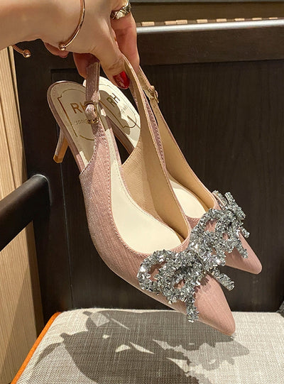 Thin-heeled Pointed Shallow Shoes Sandals