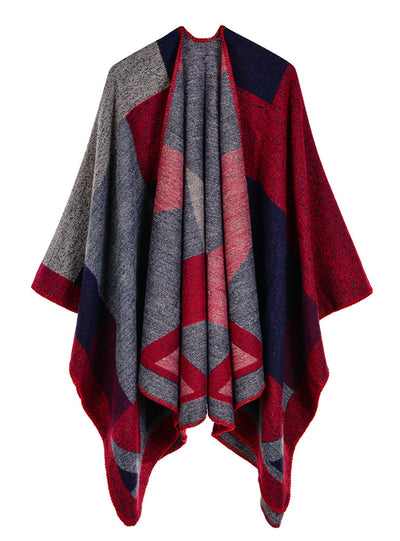 Diamond Mud Dots Gradually Cashmere Jacquard Shawl