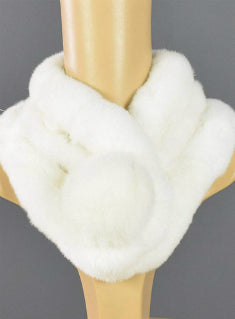 Female Scarves Rex Rabbit Fur Genuine Fur