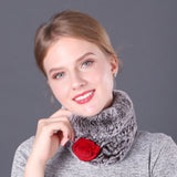 Winter Rex Hair Knitted Collar Scarf