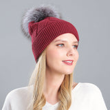 Knitted Cashmere Curling Thickened Hat
