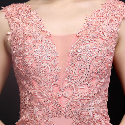 V-neck Appliques Sexy Party Dress