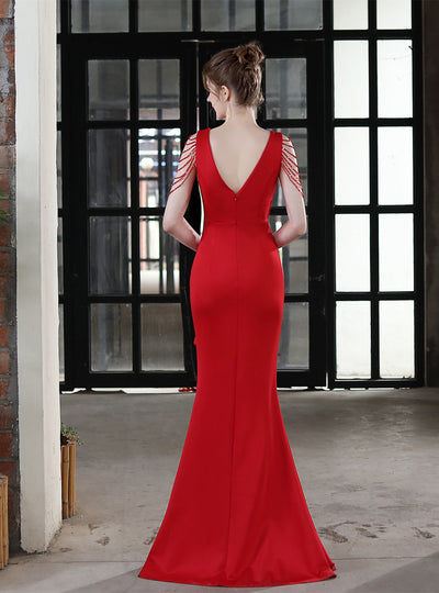 Long Sling Banquet Slim Fishtail Dress