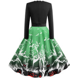 Halloween Printed Stitching Dress