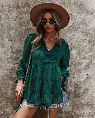 V-neck Sexy Autumn and Winter Shirt