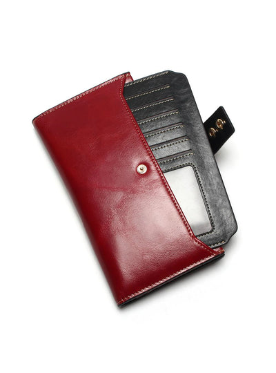 Leather High Quality Long Design Clutch Cowhide Wallet