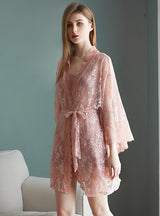 Silk Sling Nightgown Two-piece Suit