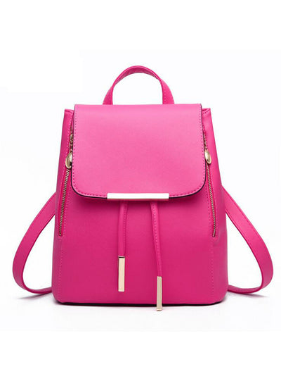 PU Leather Mochila School Bags Teenagers Girls 