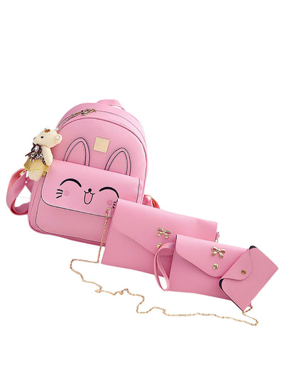 4 Set Animal Shoulder Bag Tote Bag Mini Backpack