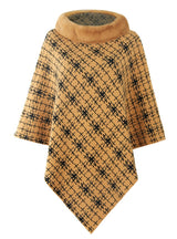 Collar Cape Knitted Pullover Sweater Shawl