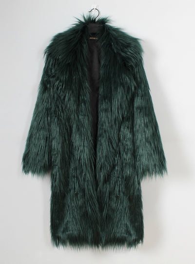 Women's Suit Collar Coat Faux Fur Coat Coat