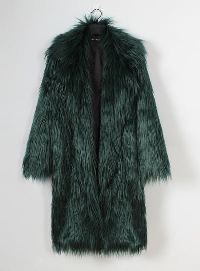 Women's Suit Collar Coat Faux Fur Coat Coat
