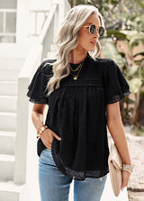 Jacquard Short-sleeved Shirt