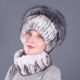 Thickened Rabbit Fur Hats Female
