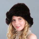 Rabbit Fur Hat Ear Protection Fisherman Hat