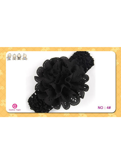 Flower Elasticity Width Elastic Hair Band Kids Flower