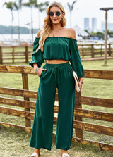 Tube Top Wide Leg Trousers Suit