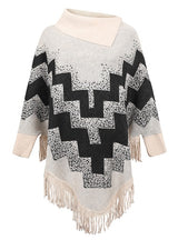 Loose Tassel Sweater Shawl Cloak
