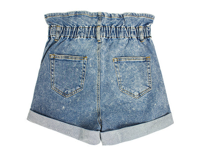 High Waist Loose Wide Leg Denim Shorts