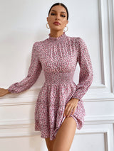 Temperament Floral Print Dress