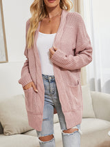 Long Cardigan Twist Pocket Sweater Jacket