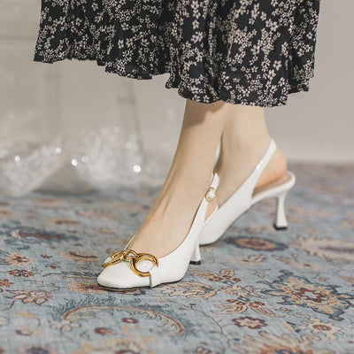 Word Head Back Empty Single Shoes