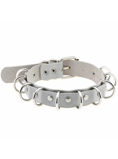 Anime Necklaces Metal O-Round Goth Choker 